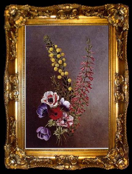 framed  unknow artist Floral, beautiful classical still life of flowers 027, ta009-2